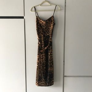 NastyGal Cheetah Print Slip Dress